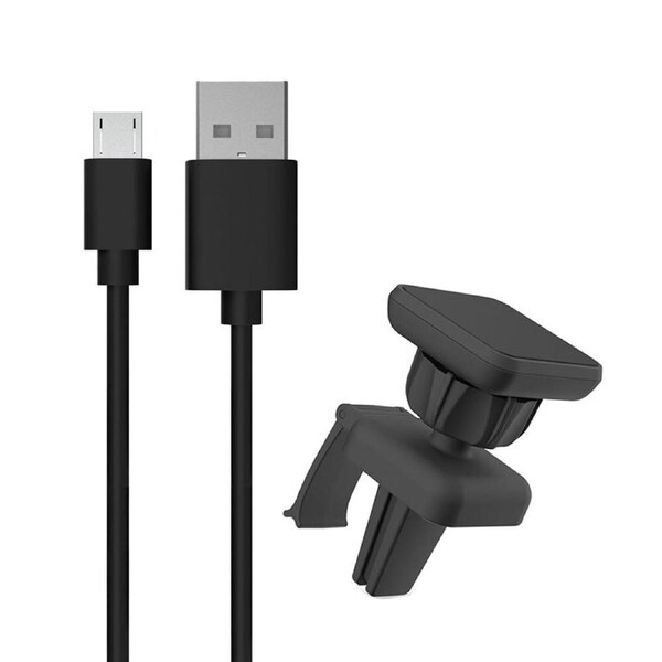 Universal Car Air Vent Magnetic Mount & 1M Phone/Camera Micro-USB to USB-A Cable