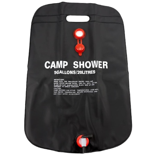 WildTrak 20L Portable Solar Camping Shower - CA1007