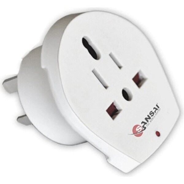 Sansai Universal Travel Power Adapter Outlet UK US CA EU Sockets to AU/NZ Plug