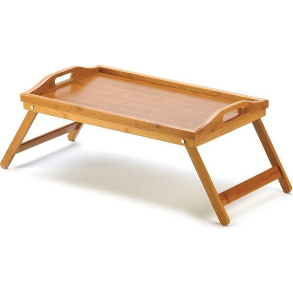Bamboo Folding Food/Breakfast/Dinner Bed Tray Lap Desk Serving/TV Table