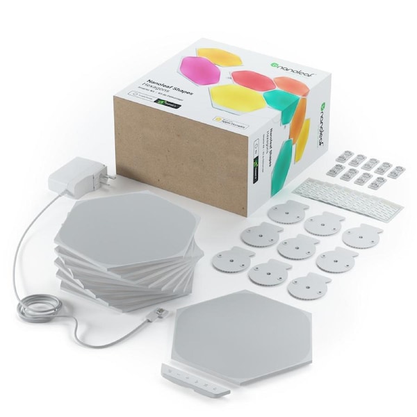 Nanoleaf Shapes Smart Light Hexagon Starter Kit w/9 Panels/Plates/Linkers
