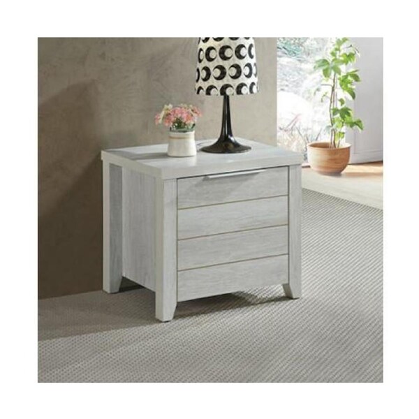 Cielo Bedside Table White Ash