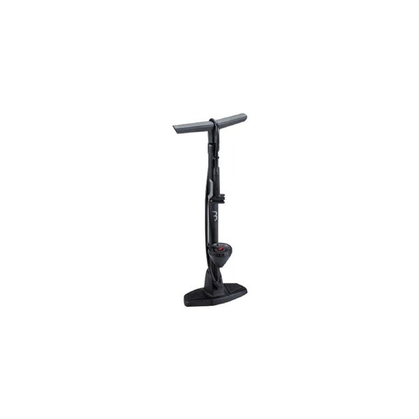 BBB Cycling Floorpump AirWave Composite W/Dualhead3.0 - Black