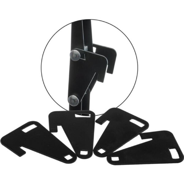 Doss BLTHOOK TV/Television Bracket Mount Tilting 0°-15° Tilt Kit w/4 Hooks Black