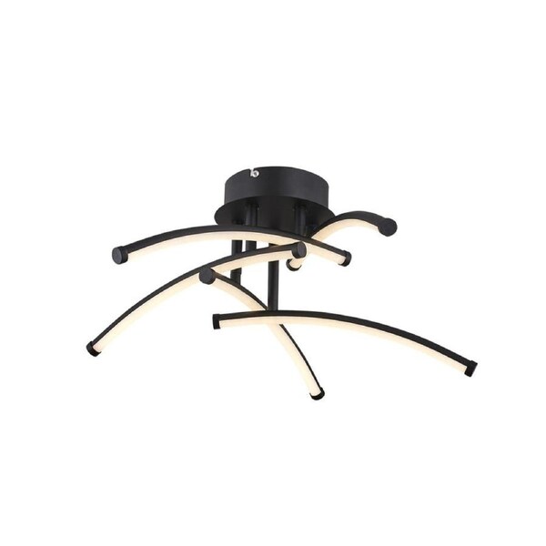 Rosewarn Dimmable 5 Lights LED Modern Elegant Pendant Lamp Ceiling Light - Black