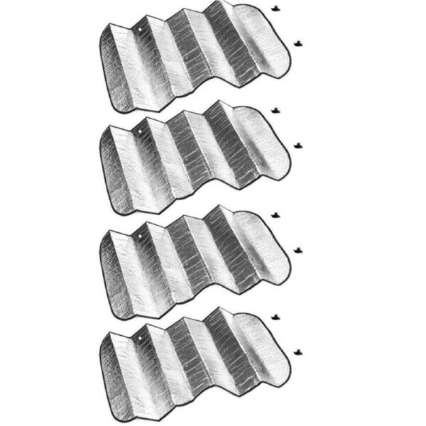 4PK Car Windscreen Sun Visor Reflective Shade/Heat Interior Windshield Foldable