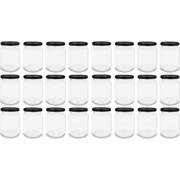 2x 12PK Lemon Lime Verona 150ml Jars Kitchen Storage Canister Container Clear