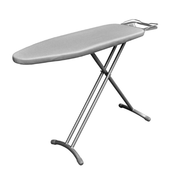 Dolphy Adjustable Folding Ironing Board 92x30 cm - Grey Steel Mesh Top, Heat-Resistant Iron Rest, Space-Saving Foldable Design