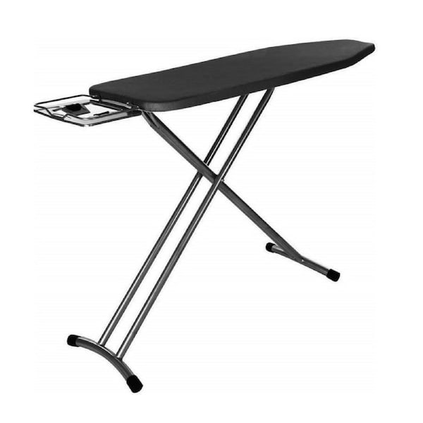 Dolphy Adjustable Folding Ironing Board 92x30 cm - Black Steel Mesh Top, Foldable Design with Heat-Resistant Iron Rest & Height Adjustment