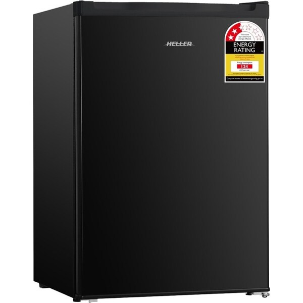 Heller 75L Electric Mini Bar Fridge Home/Office Refrigerator/Cooler/Ice Box Blk
