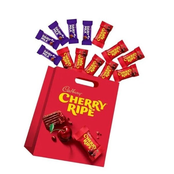 13pc Cadbury Cherry Ripe Kids Showbag Party Treats with Dairy Milk Chocolates