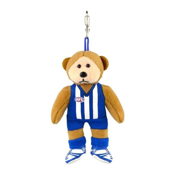 AFL Keyclip North Melbourne Children 14cm Footy Team Soft Collectible Toy 3y+