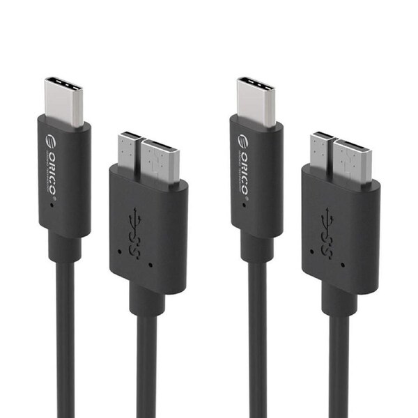 2PK Orico LCU-10 Type-C to USB3.0 Charging/Fast Data Sync Cable for Smartphone