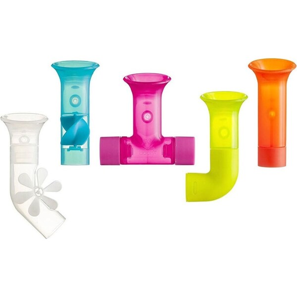 Boon 5pc Pipes Building Bath Toy Suction Set Tub/Shower Play/Fun Kids/Toddler