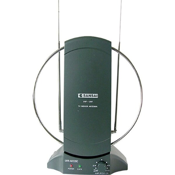 Sansai Amplified Indoor TV Antenna UHF/VHF/HDTV Digital/Analog Reception/Channel