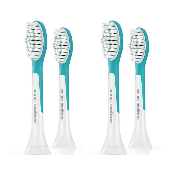 4PC Philips HX6042/63 Sonicare Replacement Heads for Electric Toothbrush Kids 7+