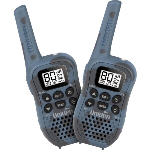 2PK Uniden 80CH UH45CB-2 0.5W Mini Compact UHF Handheld CB Radio Blue Camouflage