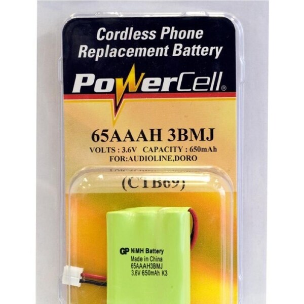 Power Cell CTB69 3.6V 650mAh NiMH Cordless Phone Replacement Battery f/Audioline
