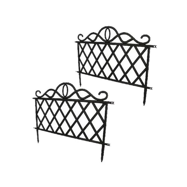 Ozoffer 2x Plastic Garden Edging Plant Flower Border edging Fence Maintenance