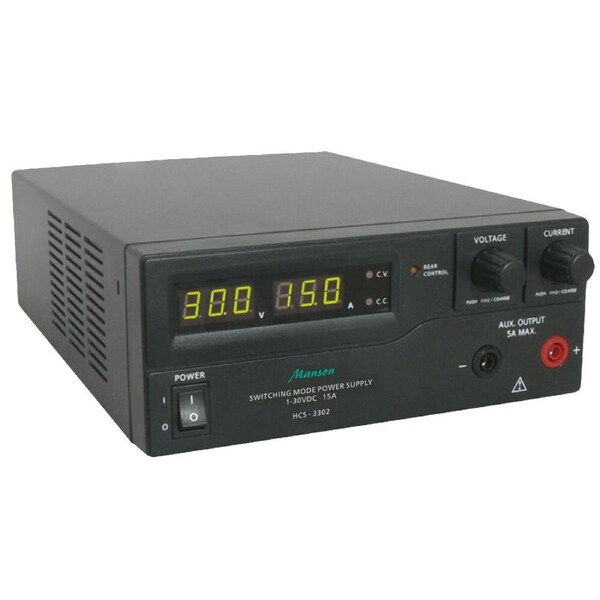 Manson 1-16V 0-30A Power Supply Switching 3 Digi LED/Remote Programmable via USB
