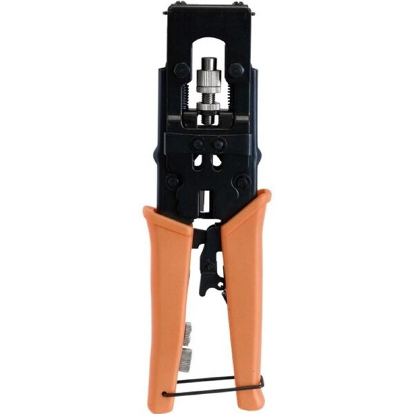 WL5082R Universal Compression Tool for F/BNC/RCA/RG58/RG59/RG6 Connectors Orange