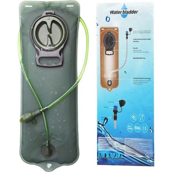Ozoffer 2.5L TPU Water Bladder Bag Backpack Hydration System Camping Hiking