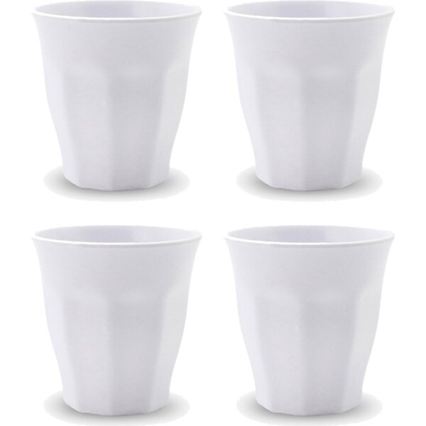 4PK Lemon Lime Melamine Cup Drinking 300ml Water/Juice Kitchen Drink Tumbler WHT