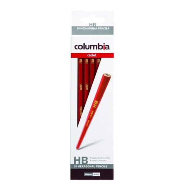 20pc Columbia Kids Cadet Range HB Drawing/Writing Hexagonal Pencils