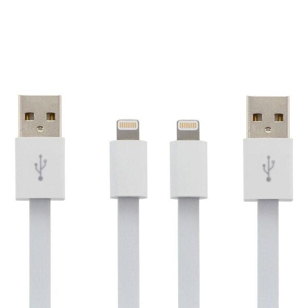 2x Moki USB-A to Lightning MFI-Certified Data Sync Charging Cable for iPhone WH