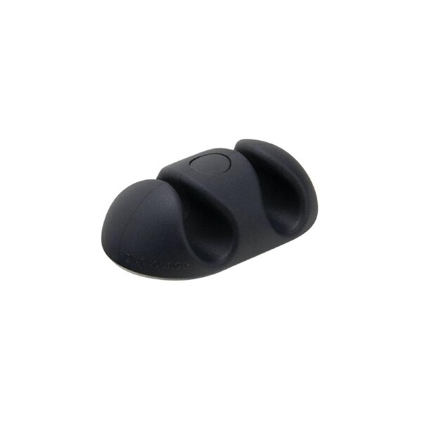 2pc BlueLounge CableDrop XL Mountable/Adhesive Cords/Wires Desk Organiser 5cm BK