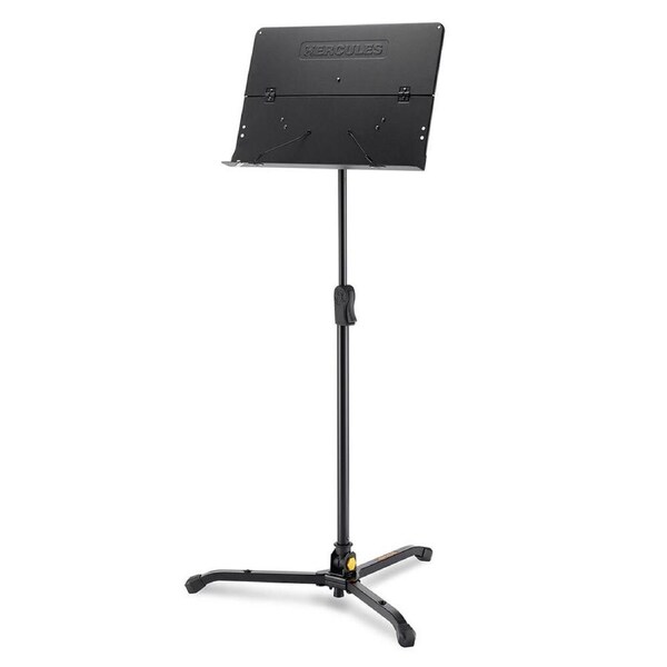 Hercules Tripod Orchestra Stand/Holder w/ Foldable Desk f/ Stage Music Sheet BLK