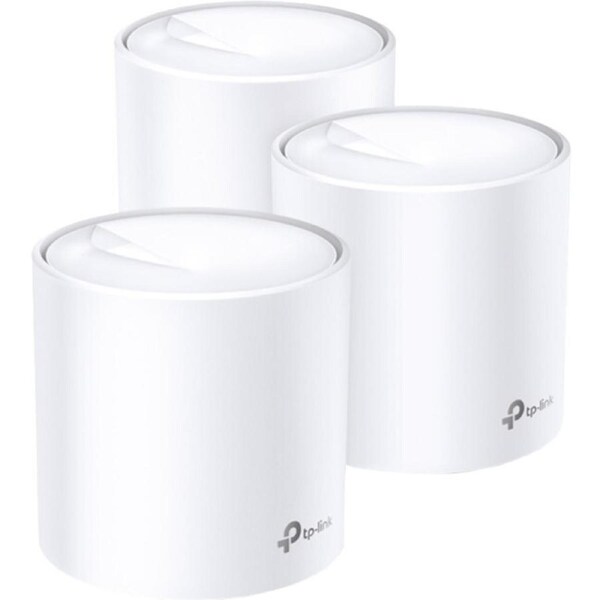 3PK TP Link Ax3000 Deco X60 Wireless Whole Mesh Home Wi-Fi System White