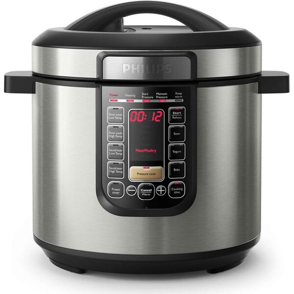 Philips HD2237/72 All in One Kitchen Multi-Cooker 6L Pressure/Slow Cooker 1300W