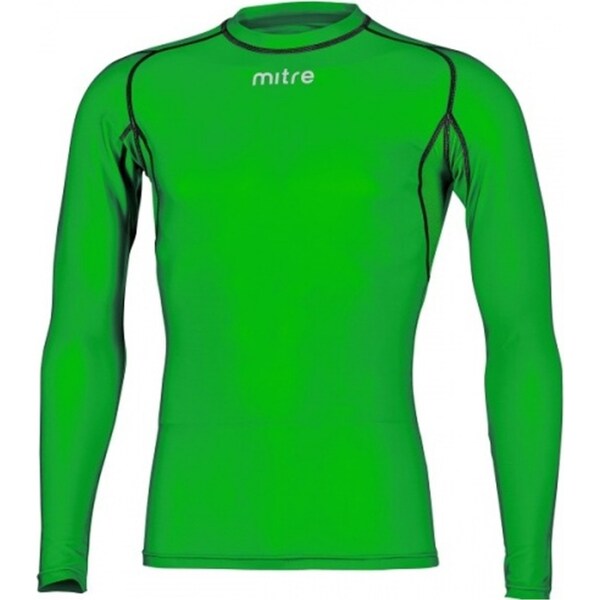 Mitre Neutron Base Layer Emerald Compression LS Top Size XL Mens Gym/Sportswear