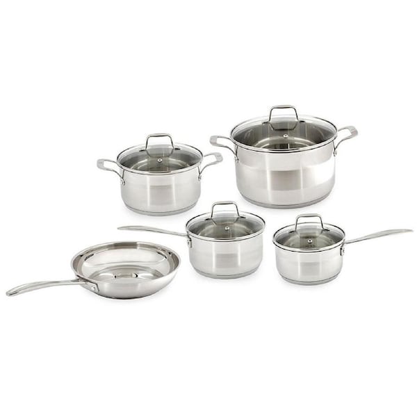 Westinghouse 5pc Stainless Steel Cookware Frypan/Pot & Pan Set for Induction/Gas
