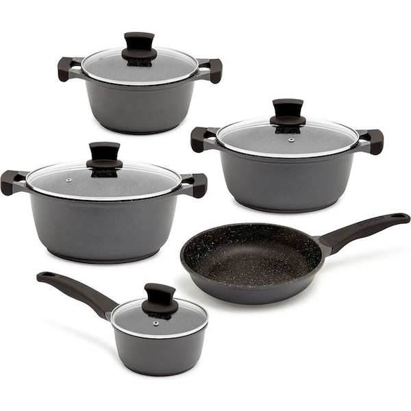 Westinghouse 5pc Non-Stick Cookware Pot & Pan Set w/Lid for Induction/Gas Top