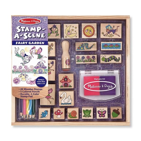 Melissa & Doug - Stamp A Scene - Fairy Garden