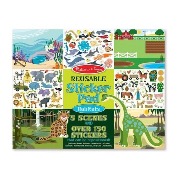 Melissa & Doug Reusable Sticker Pad - Habitats