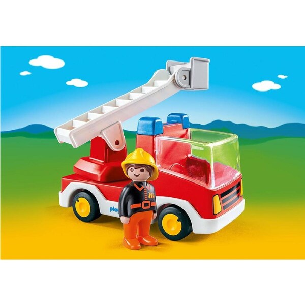 Playmobil - 1.2.3 Ladder Unit Fire Truck 6967