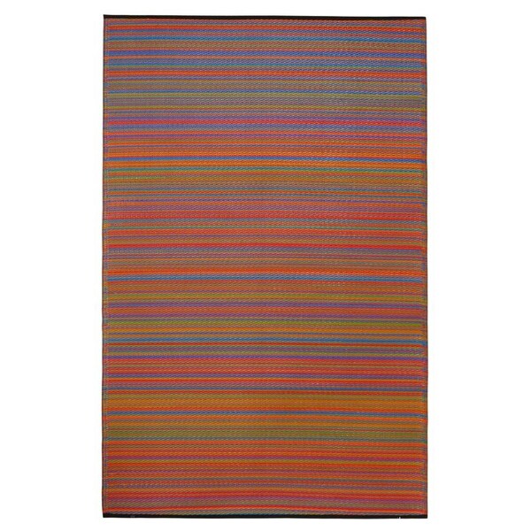 180x270 CM Recycled Plastic Outdoor Rug Waterproof Reversible Multicolour Cancun