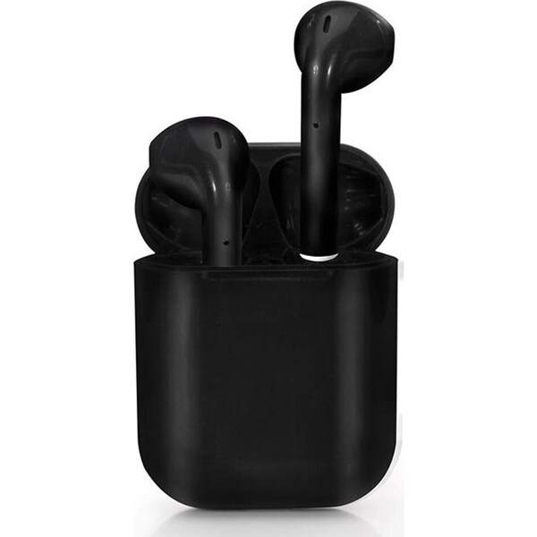 True Wireless Universal Bluetooth Earbuds w/Charging Case for IOS/Android Black