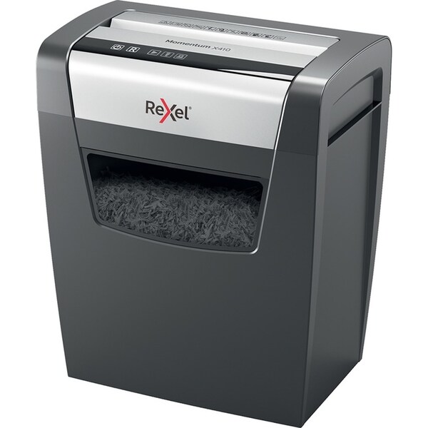 Rexel Momentum X410 Office/Home 23L Cross Cut Shredder A4 Paper 10 Sheets Cutter