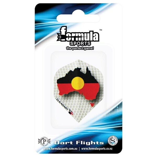 Formula Sports Australian Aboriginal Flag Dart Flights set of 3 Aussie