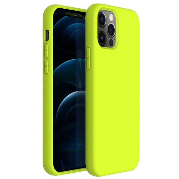 ZUSLAB iPhone 12 Pro Max Case Nano Silicone Shockproof Rubber Bumper Cover for Apple (2020) - Yellow