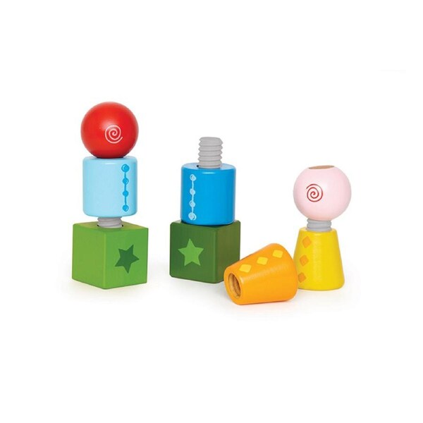 8pc Hape Twist & Turnables Kids 2y+ Sorting Educational Learning Wooden Toy