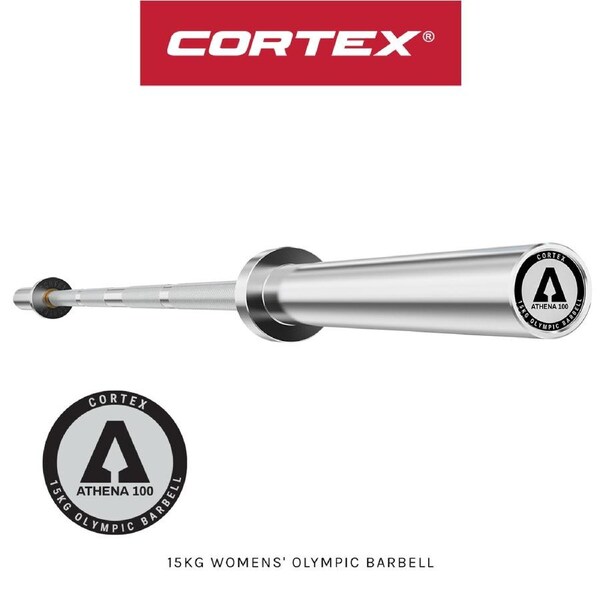 CORTEX ATHENA100 200cm 15kg Womens' Olympic Barbell With Lockjaw Collars