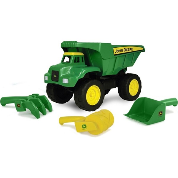 JD 38cm Big Scoop Dump Truck Kids Interactive Vehicle Toy w/Sand Pit Tools 3y+