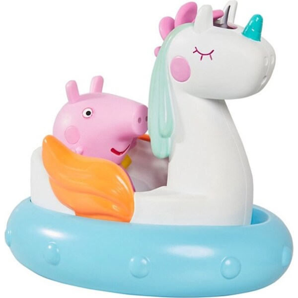 Tomy Peppa Pig Bath Time Floats Baby/Toddler Water Fun Floating Toy Unicorn 18m+