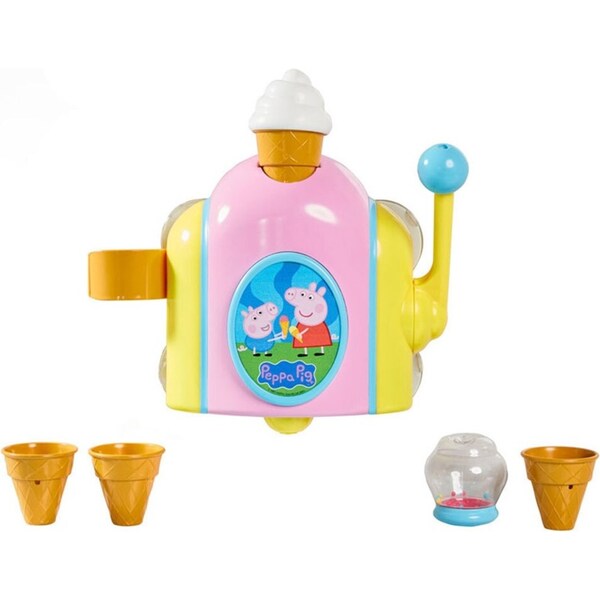 Tomy Peppa Pig Bubble Ice Cream Maker Baby/Toddler Bath Water Fun/Game Toy 18m+