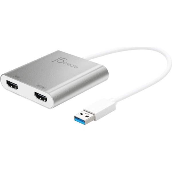 J5create USB 3.0 to Dual HDMI 4K UHD Multi-Monitor Adapter JUA365